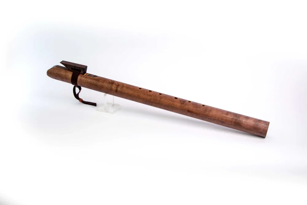 Native American style single-chamber bass flute in C# tuned to 432 Hz by AMA Flutes